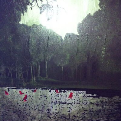 Bild gemalt über ein Foto