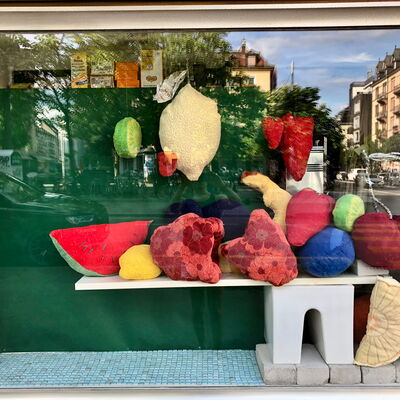 Gemüse & Früchte im Sommerfenster